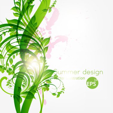 Metnin için yeri olan soyut çiçek arkaplanı