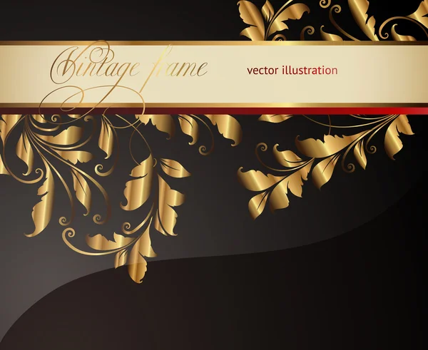 Nyári fekete, fehér arany banner — Stock Vector