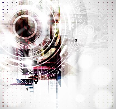 abstract techno vektör arka plan