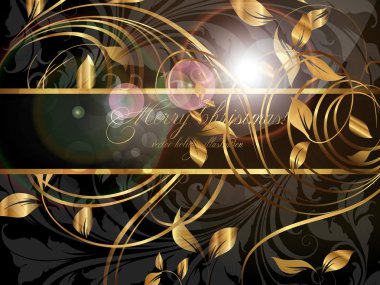 zarif Noel arka plan ile yeni yıl metin daveti için yer