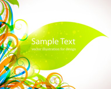 Metnin için yeri olan soyut çiçek arkaplanı