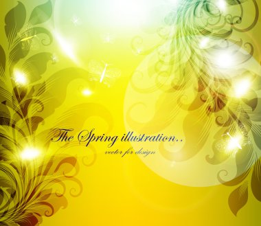 soyut renkli parlak bahar ya da yaz çiçek arka plan tasarımı için çiçekler.