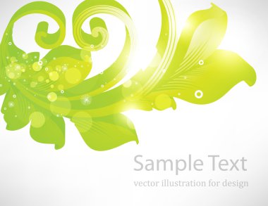 Metnin için yeri olan soyut çiçek arkaplanı