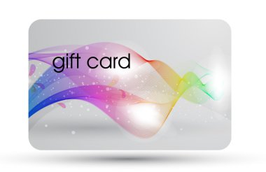 güzel hediye kartı, vektör çizim.