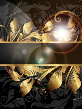 Yaz siyah altın afiş