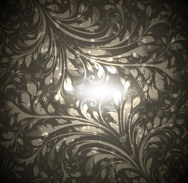 çiçek desenli duvar kağıdı tasarımı, siyah için dikişsiz çiçek arka plan