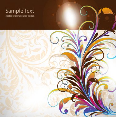 Tasarım için tasarlamak vektör çiçek.