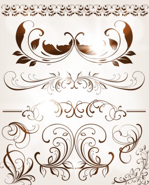 soyut desen tasarımı için. çiçek retro öğeler için arka plan