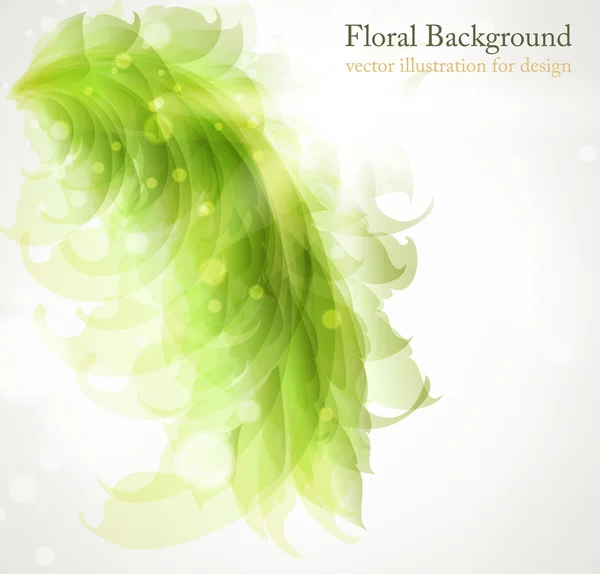Abstracte florale achtergrond met plaats voor je tekst — Stockvector