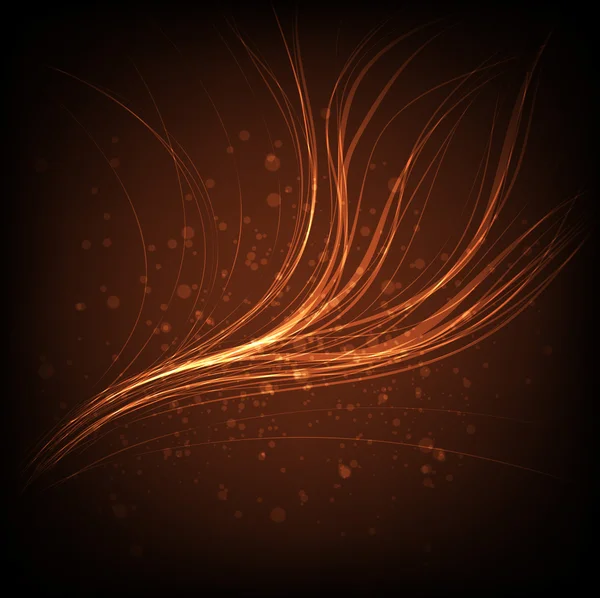 Koyu arkaplana karşı vektör çizgisi soyutlama tasarımı