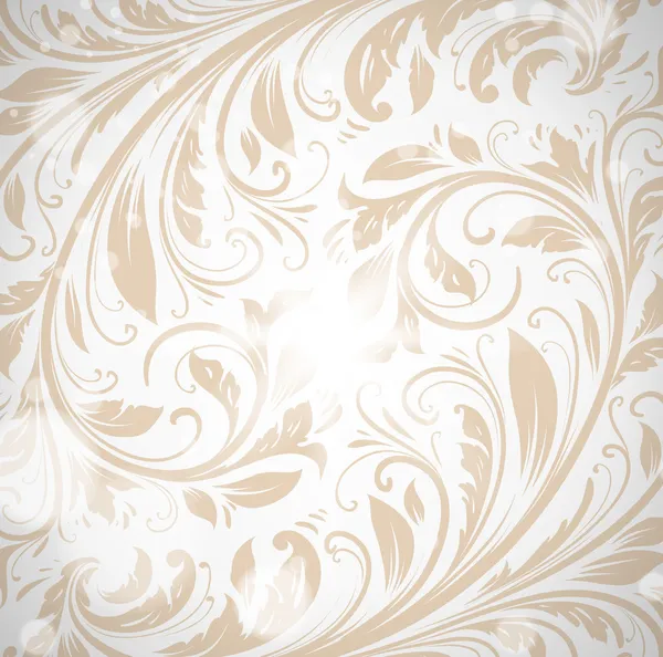 Seamless white Damask wallpaper — Stock Vector