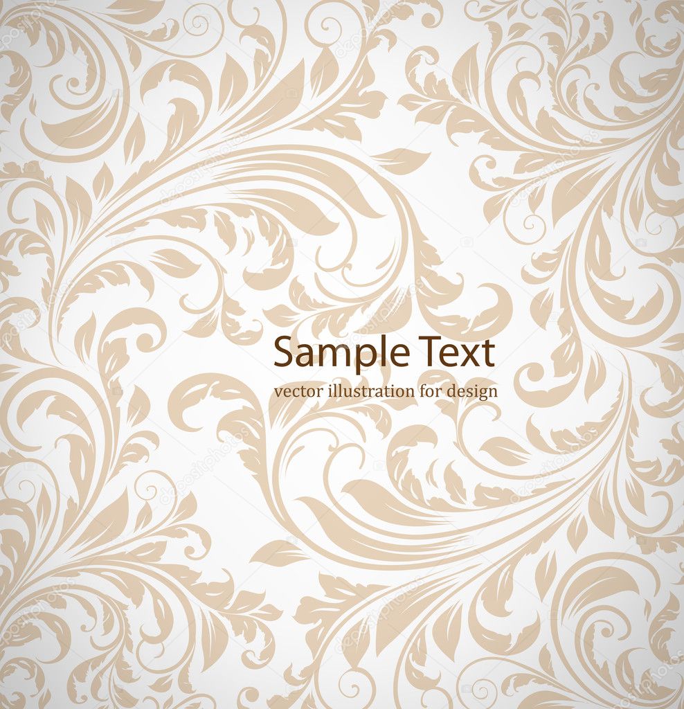 Seamless white Damask wallpaper