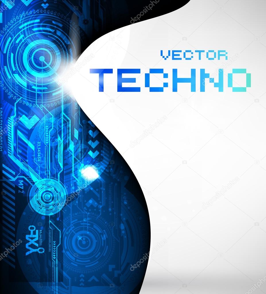 Abstract Techno Vector Background