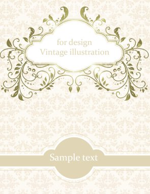 soyut desen tasarımı için. çiçek retro öğeler için arka plan