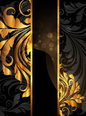 Yaz siyah altın afiş