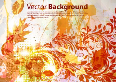 Metnin için yeri olan soyut çiçek arkaplanı