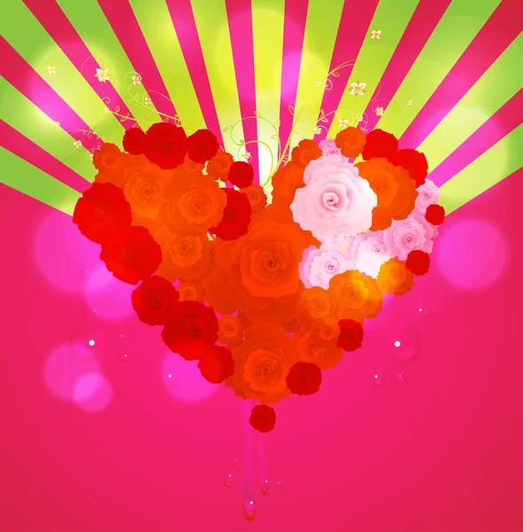 Valentine day vector background. — Stock Vector