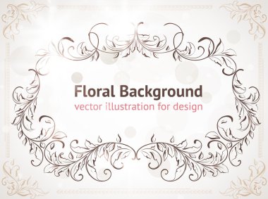 soyut desen tasarımı için. çiçek retro öğeler için arka plan