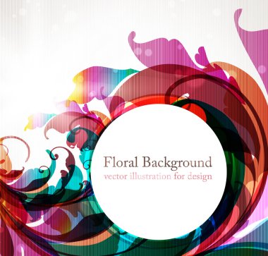 çiçek tasarım öğeleri. çiçek arka plan tasarımı ile kaydırma için yapraklar.