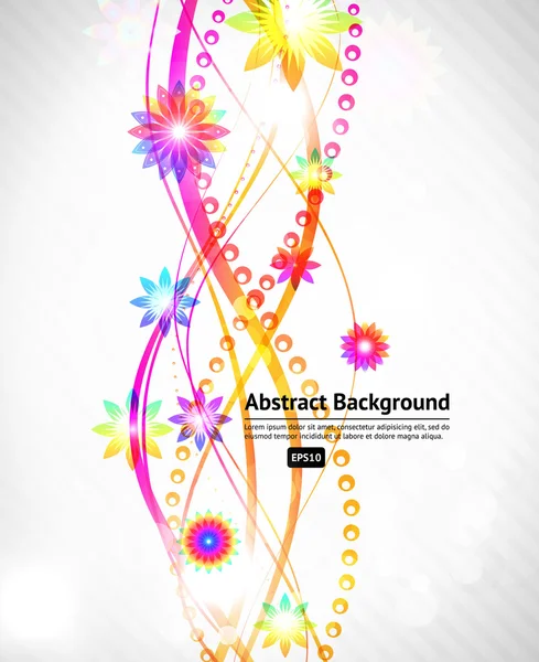 Bloemen achtergrond — Stockvector