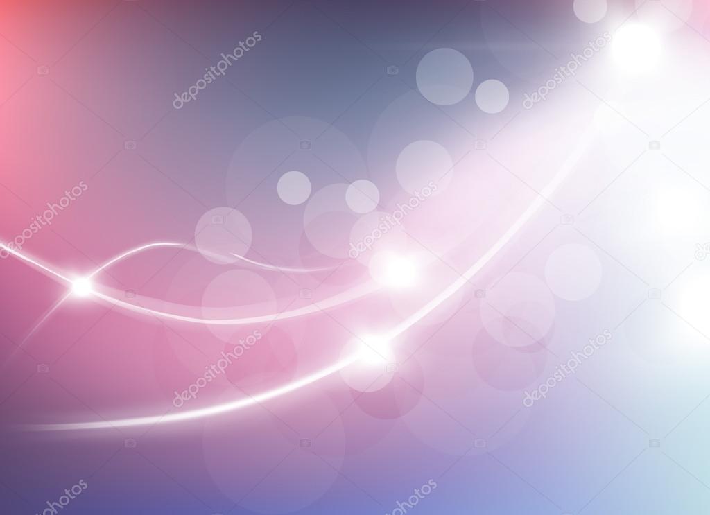 Vector illustration of abstract background with blurred magic light curved lines