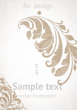 el ile tebrik vektör kartı yaz retro tasarım çiçek, çiçek arka plan çekilmiş.