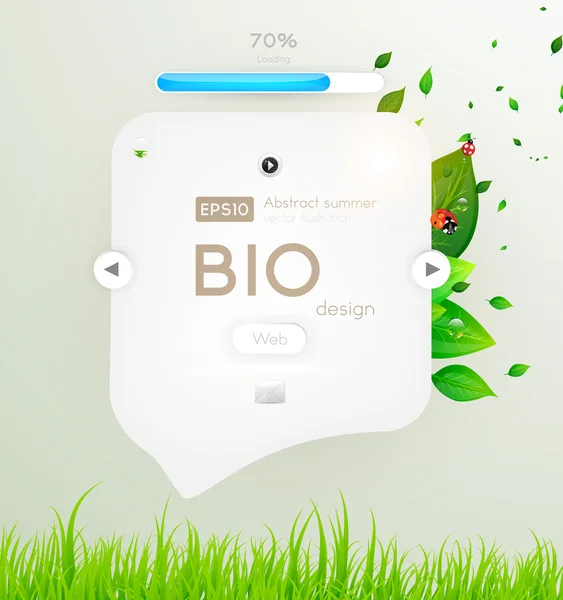 Bio konsept tasarım çevre dostu yaz çiçek afiş için