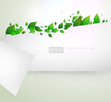 Bio konsept tasarım çevre dostu yaz çiçek afiş için