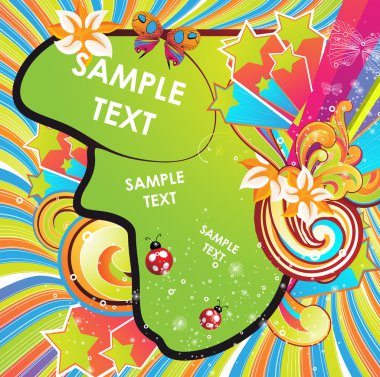 vektör çizim yaz tasarım.