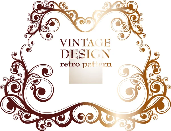 Conjunto de marcos vectoriales vintage adornados para diseño de invitación retro — Vector de stock