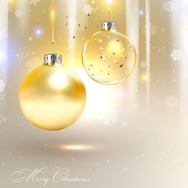 Zarif bir Noel arkaplanı ve takıları var.