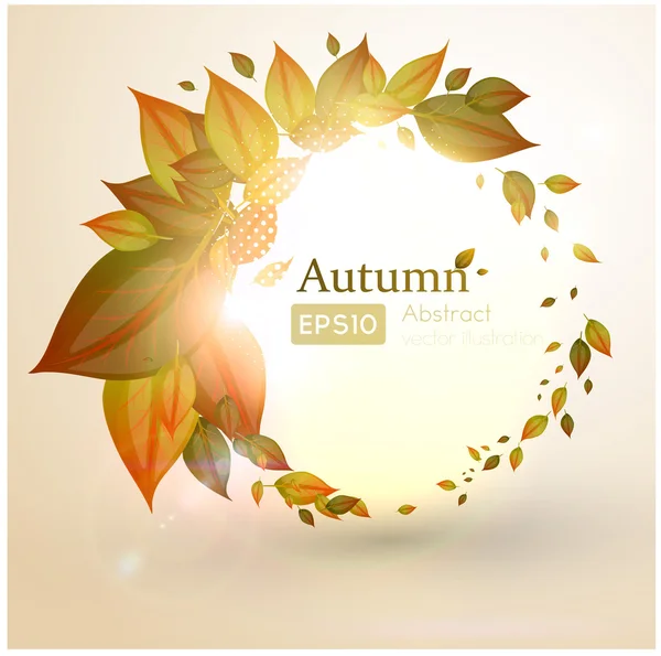 Jesień spadających liści tło jesień — Wektor stockowy