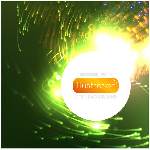 Векторные ночные огни Eps10
