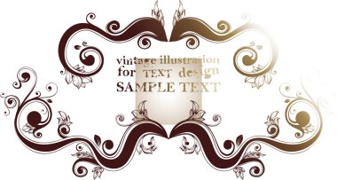 soyut desen tasarımı için. çiçek retro öğeler için arka plan