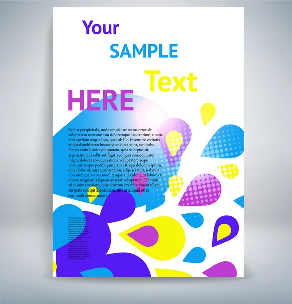 Flyer or Cover Design — Stock Vector