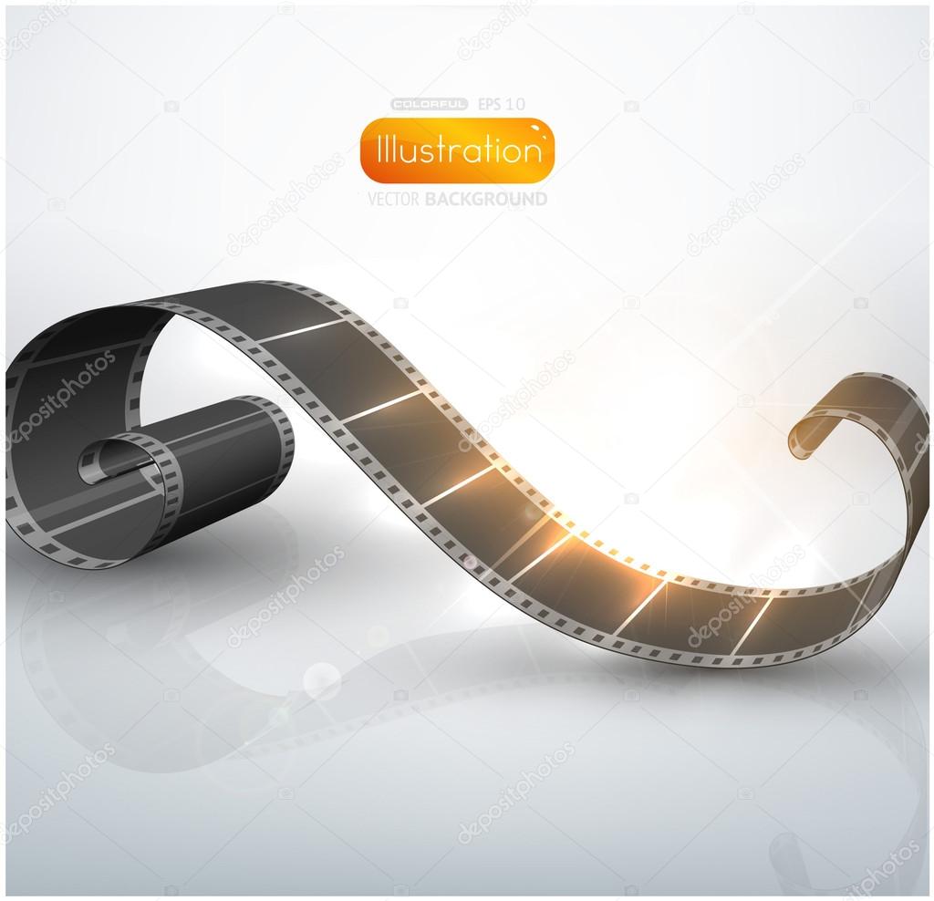 Twisted film for photo or video recording