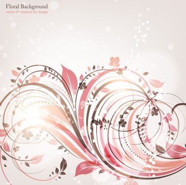 el ile tebrik vektör kartı retro tasarım çiçek, çiçek arka plan çekilmiş