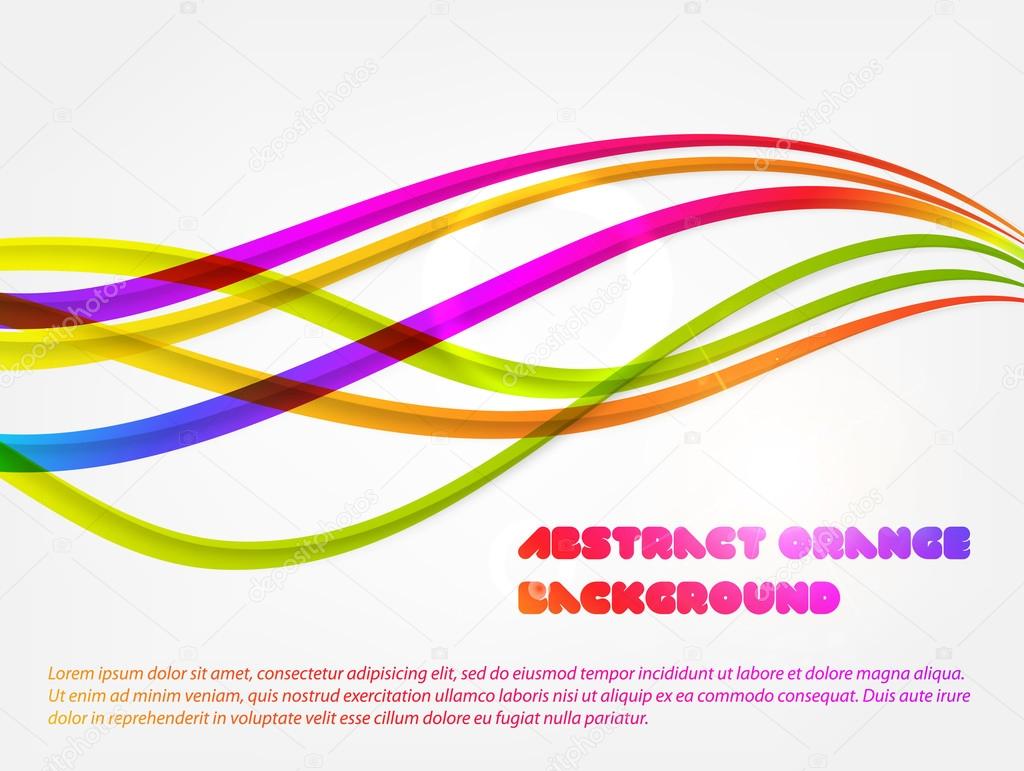 Vector line abstraction design against white background