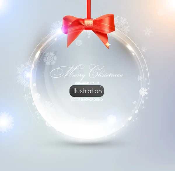 Elegante kerst achtergrond met kerstballen — Stockvector