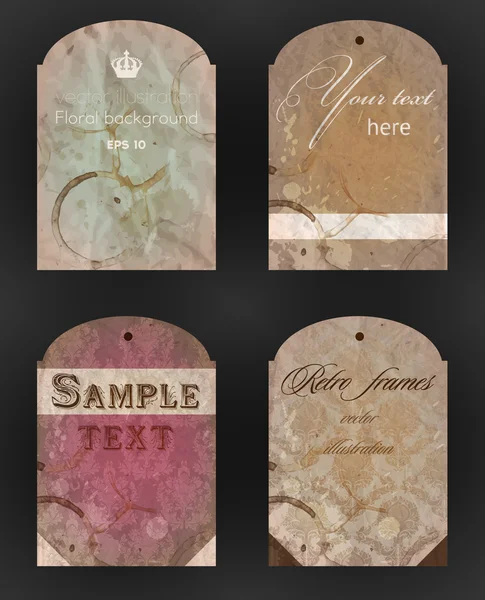 Digital scrapbooking kit: old paper - different aged paper objects for your layouts Vector Graphics