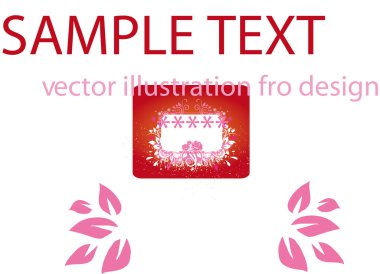 Vektör soyut çiçek arkaplanı