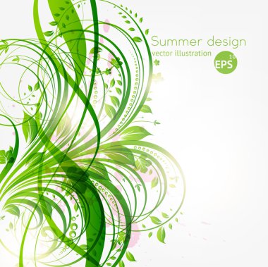 Metnin için yeri olan soyut çiçek arkaplanı