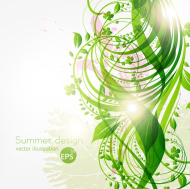 Metnin için yeri olan soyut çiçek arkaplanı