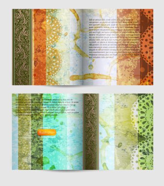 Dergi boş sayfa vintage tasarım şablonu