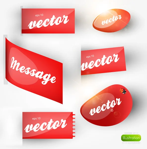 Labels set. Vector. — Stock Vector