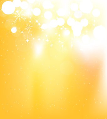 vektör - kar taneleri ve yıldız, Altın ışık görüntü