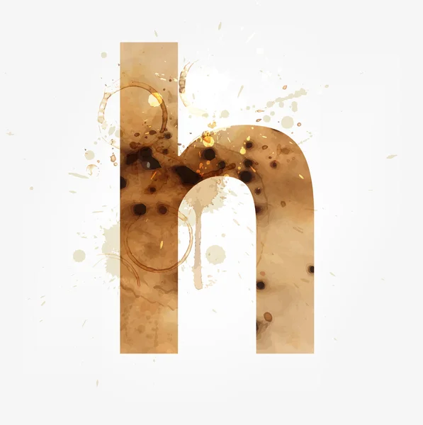 Alphabet Grunge vectoriel, H — Image vectorielle