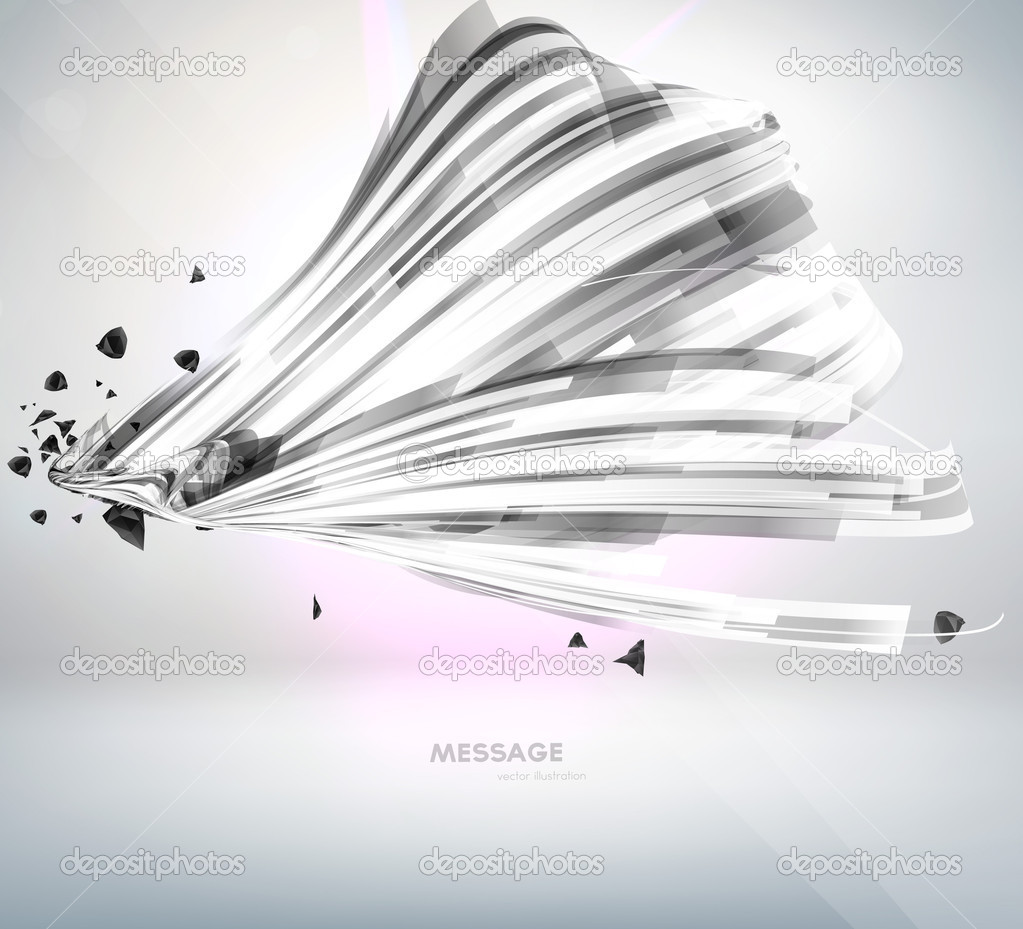 Abstract fantastic technology background with metal and fire, bright explosion