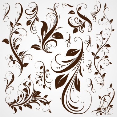 soyut desen tasarımı için. çiçek retro öğeler için arka plan