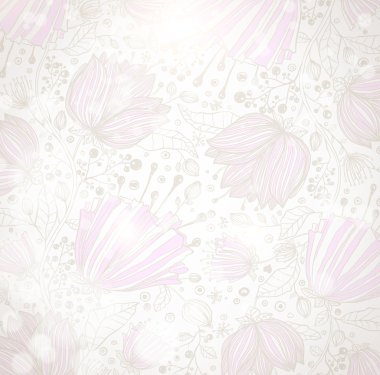 Sevimli çiçek tebrik kartı